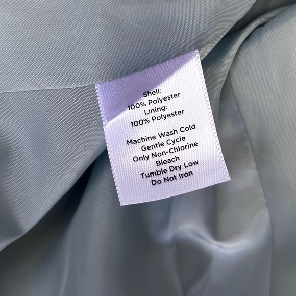 Talbots Quilted Three Pocket Jacket in Light Blue Size 16 - Picture 9 of 11